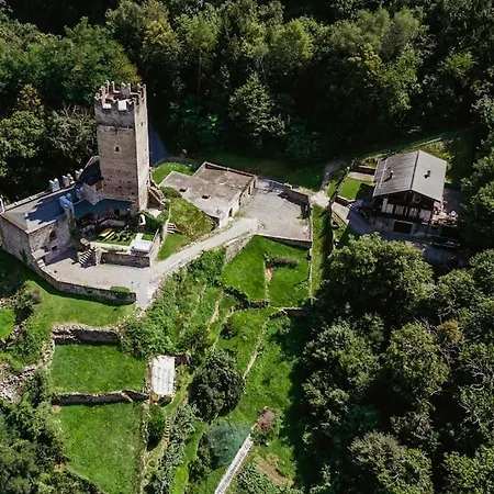 Foppoli Castle, Private 11Th Century Fortress With Panoramic View, Sauna And Hot Tub Overlooking The Valtellina Mazzo di Valtellina Exterior photo